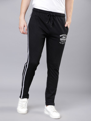 HIGHLANDER Solid Men Black Track Pants