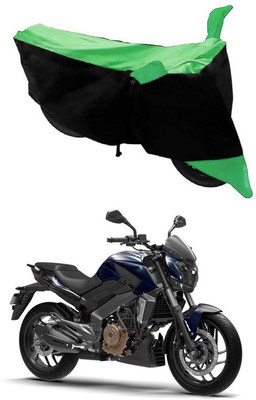 Autoaces Two Wheeler Cover for Bajaj(Dominar, Black, Green)