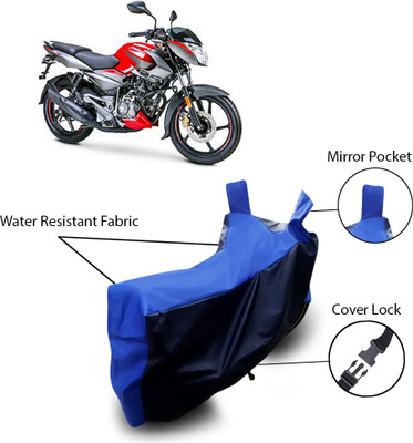 SEBONGO Two Wheeler Cover for Bajaj(Pulsar 160 NS DTS-i, Blue)
