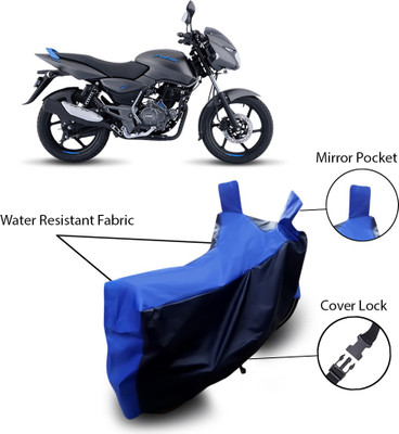 SEBONGO Two Wheeler Cover for Bajaj(Pulsar 125, Blue)