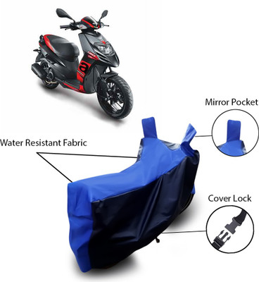 ANTHUB Two Wheeler Cover for Aprilia(SR 150, Blue)