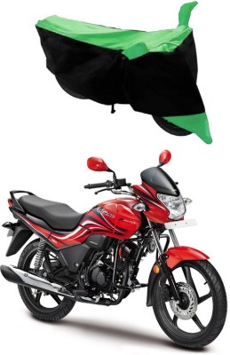 Autoaces Two Wheeler Cover for Hero(Passion Xpro, Black, Green)