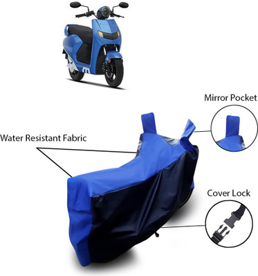 SEBOMJO Two Wheeler Cover for 22Motors(Flow, Blue)