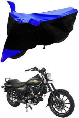 Autoaces Two Wheeler Cover for Bajaj(Avenger 220 Street, Black, Blue)