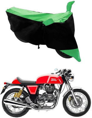 Autoaces Two Wheeler Cover for Royal Enfield(Continental GT, Black, Green)