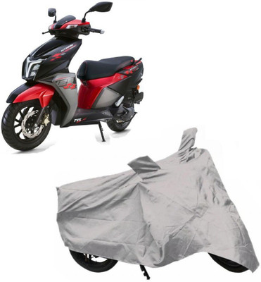Utkarsh Two Wheeler Cover for TVS(NTORQ, Silver)