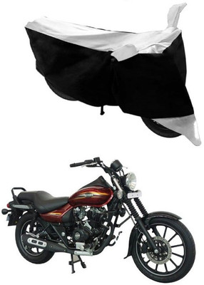 Autoaces Two Wheeler Cover for Bajaj(Avenger 150 Street, Black, Silver)