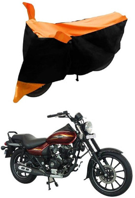 Autoaces Two Wheeler Cover for Bajaj(Avenger 150 Street, Black, Orange)