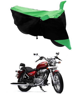 Autoaces Two Wheeler Cover for Royal Enfield(Thunderbird 500, Black, Green)