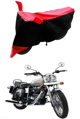 Autoaces Two Wheeler Cover for Royal Enfield(Bullet 350, Black, Red)
