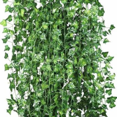 shanol artificial leaves for decoration artificial green creeper for home decoration, wall decoration artificial hanging leaves artificial green creeper for home decoration, wall decoration (85 inch, 215 cm ) pack of 6 artificial leaf for hom,e garden, balcolony, bedroom, outdoor for all type of dec