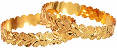 JewarHaat Brass Gold-plated Bangle Set(Pack of 2)