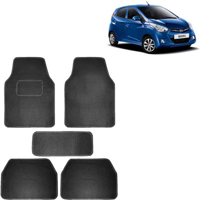 aksmit Fabric Standard Mat For  Hyundai Eon(Black)