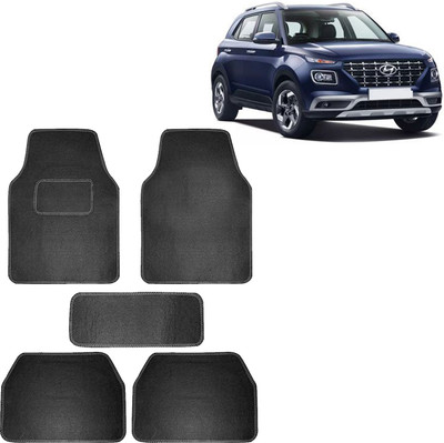 aksmit Fabric Standard Mat For  Hyundai Venue(Black)
