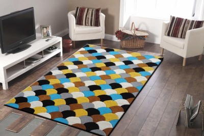 Ac Concept Multicolor Wool Area Rug(4 ft,  X 6 ft, Rectangle)