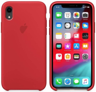 KARWAN Back Cover for Apple iPhone XRRed Shock Proof Silicon