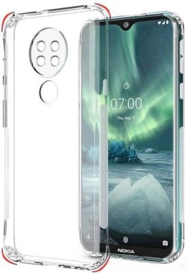 jpmobilecases Back Cover for Nokia 7.2, Nokia 6.2(Transparent, Camera Bump Protector, Silicon, Pack of: 1)