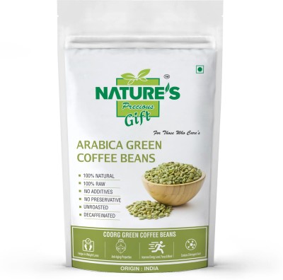 Nature's Precious Gift Green Coffee Beans for Weight Loss [Arabica - AAA Grade | De-caffeinated & Unroasted] - 200 GM Coffee Sprinkler(200 g, Green Coffee Flavoured)
