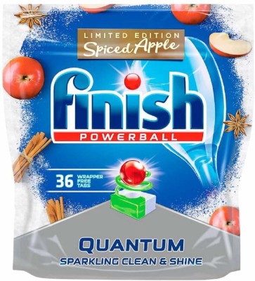 Finish Powerball Quantum Dishwasher Tablets 36 Spiced Dishwashing Detergent(558 g)