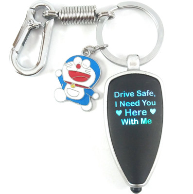 SHOKY LOOKS Mini Doremon Drive safe multi color lighting Key Chain