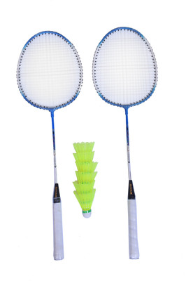 sports trading st 1 pair badminton racket with 6 shutlecocke Badminton Kit