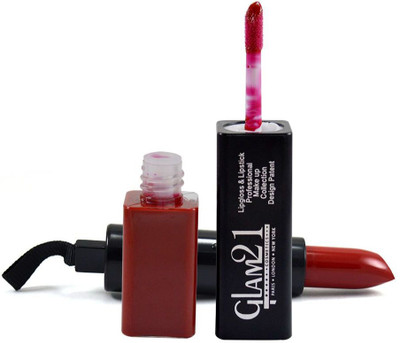 Glam21 Professional Lipgloss & Lipstick Pack Of 1 Pcs With Hair Rubber Band- Pgrh-F3(Red, 3.6 g)