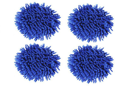harsh Spotzero Deluxe Rolling Spin Mop System mop set new Refill(Blue)