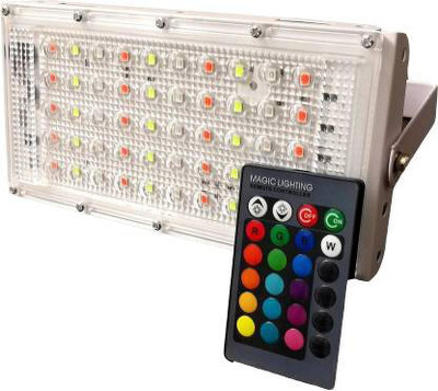 jivith 50W RGB Flood Light Outdoor Lamp(White)