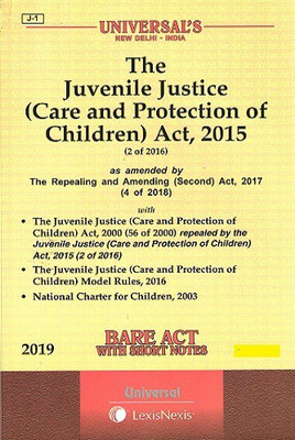 Juvenile Justice (Care And Protection Of Children) Act, 2015 (Bare Act)(Paperback, Universal's)