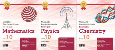 Combo Pack : Complete Foundation Guide For IIT - JEE (Physics, Chemistry, Mathematics) For Class 10 Examination 2020-2021(Paperback, Arinjay Kumar, Subject Expert, Sanjeev Verma)