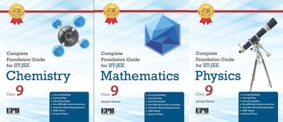 Combo Pack : Complete Foundation Guide For IIT - JEE (Physics, Chemistry, Mathematics) For Class 9 Examination 2020-2021(Paperback, Arinjay Kumar, Subject Expert, Sanjeev Verma) Combo Pack : Complete Foundation Guide For IIT - JEE (Physics, Chemistry, Mathematics) For Class 9 Examination 2020-2021(Paperback, Arinjay Kumar, Subject Expert, Sanjeev Verma)