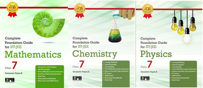 Combo Pack : Complete Foundation Guide For IIT - JEE (Physics, Chemistry, Mathematics) For Class 7 Examination 2020-2021(Paperback, Satyasree Gupta K)