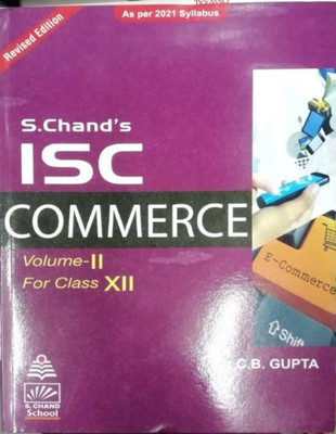 Schand's Isc Commerce Vol. Ii Class Xii(Paperback, DR. C.B.GUPTA)