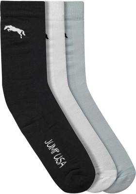 JUMP USA Men Solid Calf Length(Pack of 3)