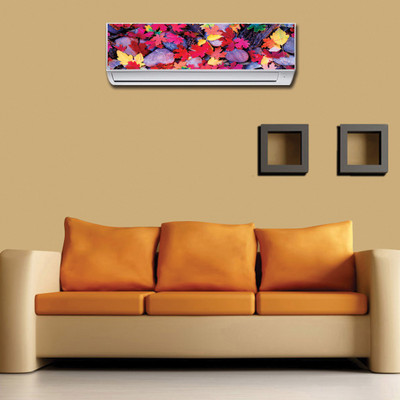 RANGOLI 90 cm Air Conditioner Colorful Fall Leaves Stone 70 Self Adhesive Sticker(Pack of 1)