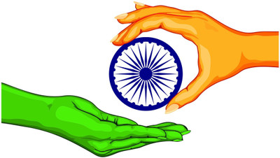Divine studio 45 cm Decoratione designs Independence Day Special 'Ashok Chakra' Decorative Wall Sticker Self Adhesive Sticker(Pack of 1)