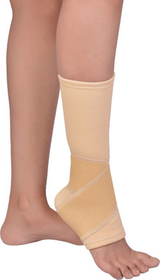 Orthtex PREMIUM ANKLE SUPPORT WITH BINDER M SIZE Ankle Support(Beige)