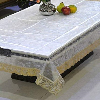 Shieldsmore Floral 2 Seater Table Cover(Gold, White, Plastic)