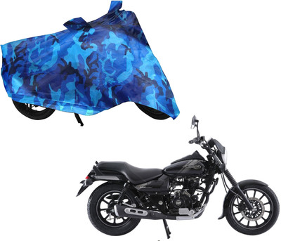 WolkomHome Waterproof Two Wheeler Cover for Bajaj(Avenger 160 Street, Blue, Black)