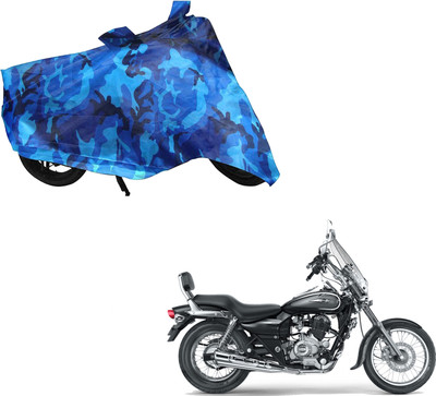 WolkomHome Waterproof Two Wheeler Cover for Bajaj(Avenger 180 Street, Blue, Black)