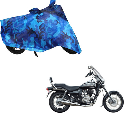 WolkomHome Waterproof Two Wheeler Cover for Bajaj(Avenger 220 Cruise, Blue, Black)