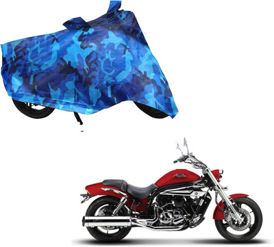 WolkomHome Waterproof Two Wheeler Cover for Hyosung(Aquila Pro 650, Blue, Black)