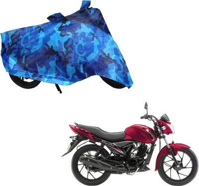 WolkomHome Waterproof Two Wheeler Cover for Suzuki(Sling Shot Plus, Blue, Black)