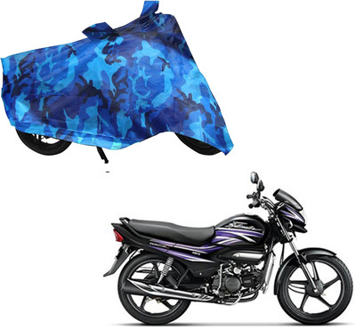 WolkomHome Waterproof Two Wheeler Cover for Hero(Super Splendor, Blue, Black)