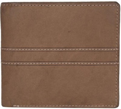 Leatherman Fashion Men Brown Genuine Leather Wallet(4 Card Slots)