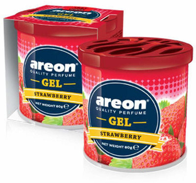 areon Strawberry Car Perfume Car Air Freshener Diffuser Gel Can(80 g)