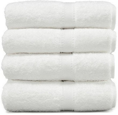 RadhaTex Cotton 380 GSM Bath, Beach, Sport, Hair, Hand, Face Towel Set(Pack of 4)