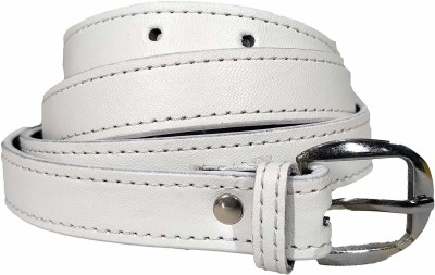 PinKit Women Casual White Artificial Leather Belt