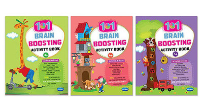 Navneet 101 Brain Boosting Activity book for 4+, 5+ & 6+ Kids (Pack of 3)(English, Paperback, Navneet)