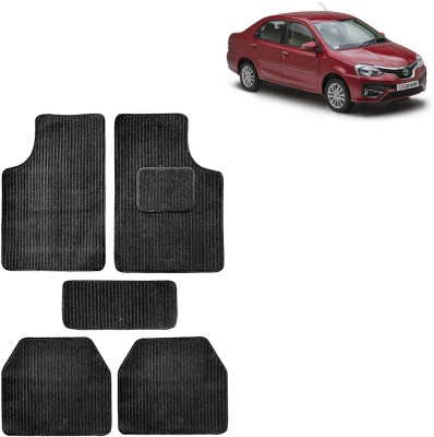 VOCADO Fabric Standard Mat For  Toyota Etios(Black)